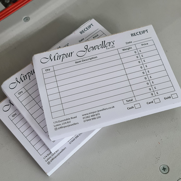 Corporate NCR Pad Printing Service