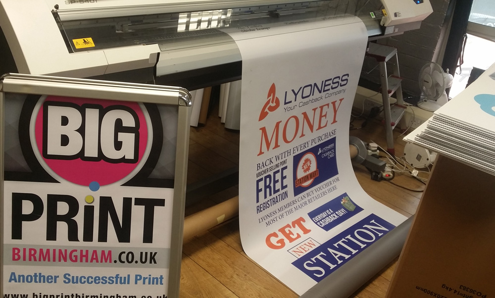 Roller banner printing