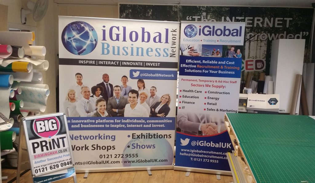 custom roller banners printing shop