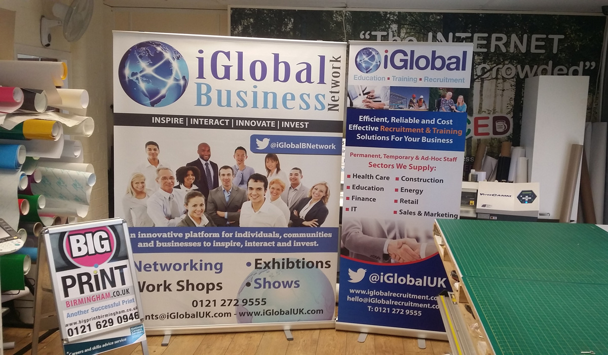 custom roller banners printing shop